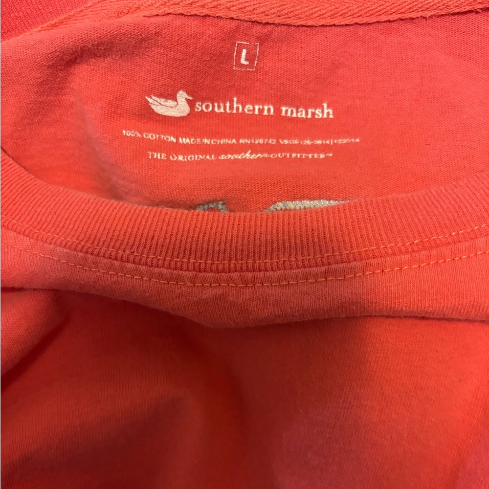 Southern Marsh women’s‎ size Large Seersucker logo long sleeve - Picture 3 of 3